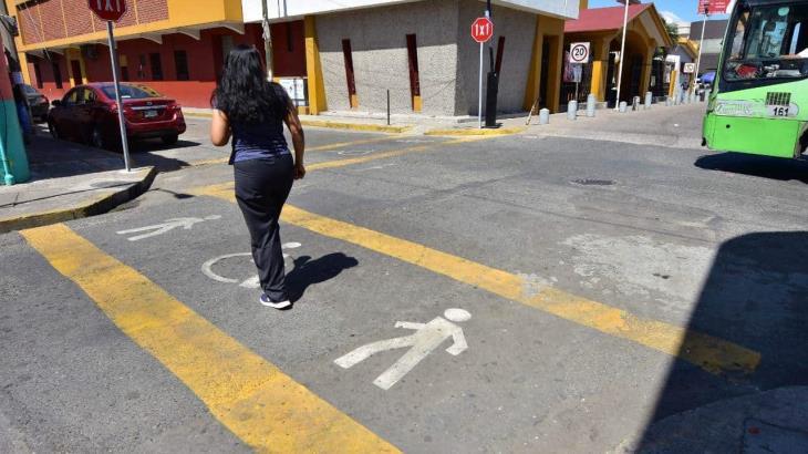 Implementan el 1x1 y franjas peatonales en el centro de Villahermosa Implementan el 1x1 y franjas peatonales en el centro de Villahermosa