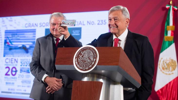 Según AMLO va bien la venta de boletos para la rifa del avión presidencial Según AMLO va bien la venta de boletos para la rifa del avión presidencial