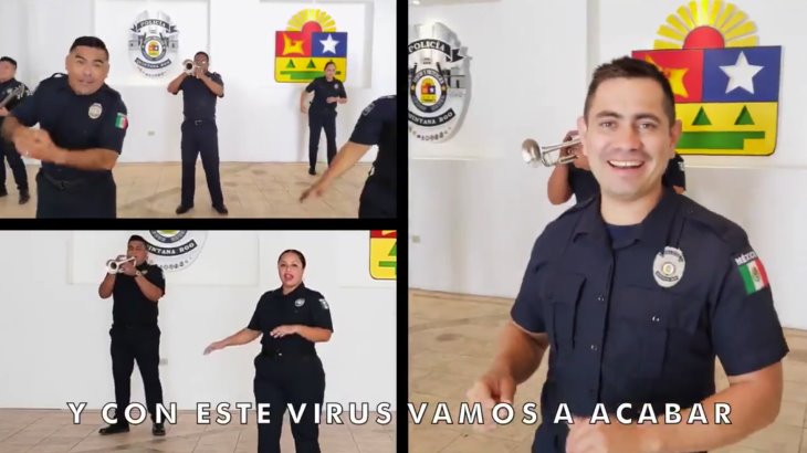 Lanza Policía de Quintana Roo campaña de prevención contra el Covid-19 Lanza Policía de Quintana Roo campaña de prevención contra el Covid-19