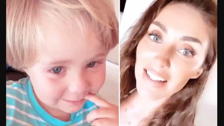 Anahí canta ´Sálvame´ en plena cuarentena y hace llorar a su hijo Anahí canta ´Sálvame´ en plena cuarentena y hace llorar a su hijo
