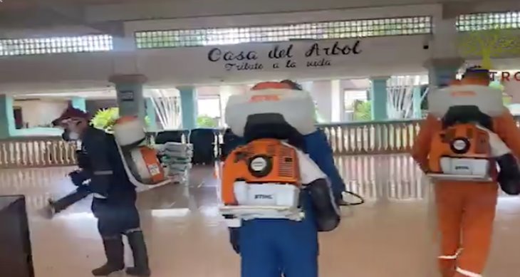 Realiza ayuntamiento de Centro sanitización de ´La Casa del Árbol´ Realiza ayuntamiento de Centro sanitización de ´La Casa del Árbol´
