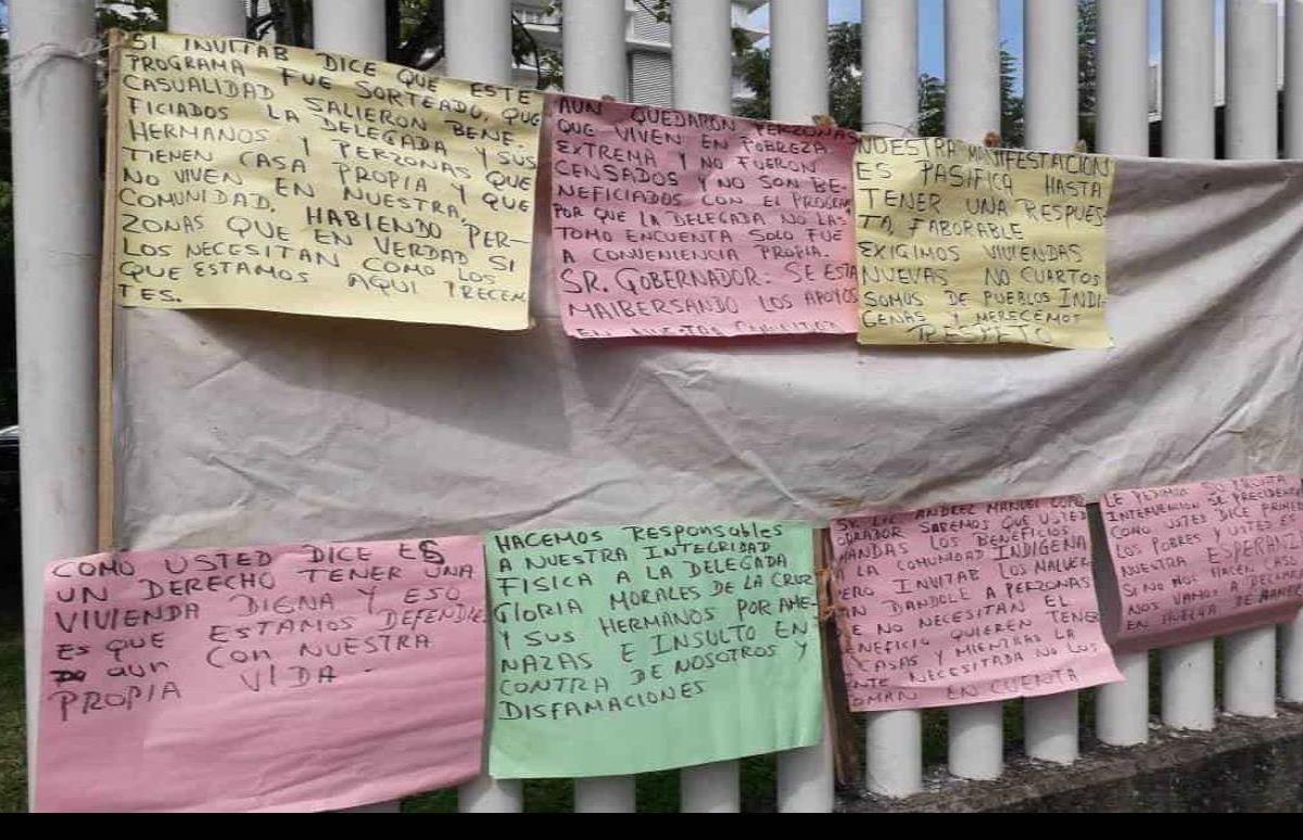 Compromete Invitab ampliar programa de viviendas en Cacahuatalillo y  manifestantes se retiran