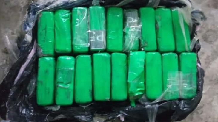 Encuentra Guardia Nacional 20 kilos de cocaína en una bolsa en Puerto Morelos Encuentra Guardia Nacional 20 kilos de cocaína en una bolsa en Puerto Morelos