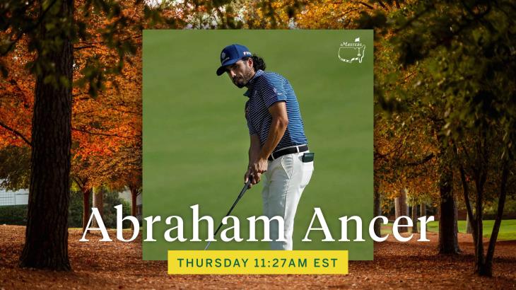 Abraham Ancer lidera el Master de Augusta National Abraham Ancer lidera el Master de Augusta National