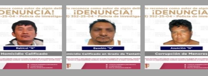 Reportan detención de cuatro sujetos por homicidio, corrupción de menores e incumplimiento familiar Reportan detención de cuatro sujetos por homicidio, corrupción de menores e incumplimiento familiar