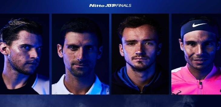 Djokovic, Thiem, Nadal y Medvedev, a finales del Torneo de Maestros Djokovic, Thiem, Nadal y Medvedev, a finales del Torneo de Maestros