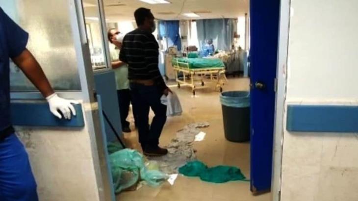 Plafones y aguas negras caen sobre niña internada por Covid en IMSS de Tamaulipas Plafones y aguas negras caen sobre niña internada por Covid en IMSS de Tamaulipas