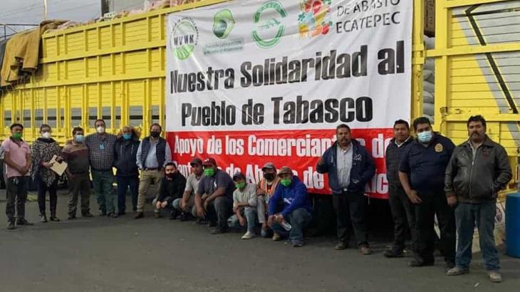 Envían bodegueros de la CDMX 20 toneladas más de ayuda humanitaria para Tabasco Envían bodegueros de la CDMX 20 toneladas más de ayuda humanitaria para Tabasco