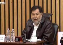 Abandona consejo general del INE la sala de sesiones ante la negativa de Fernández Noroña de usar cubrebocas Abandona consejo general del INE la sala de sesiones ante la negativa de Fernández Noroña de usar cubrebocas