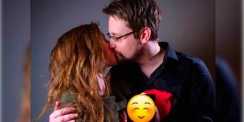 Edward Snowden y su esposa, Lindsay Mills, se convirtieron en padres de su primer hijo