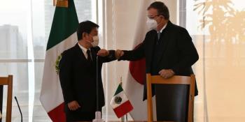 Canciller japonés visita México para refrendar intenciones de inversión en el país durante el 2021