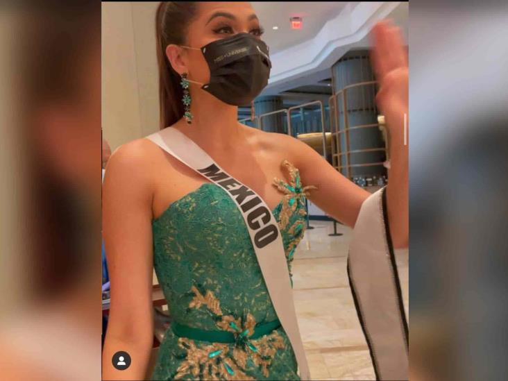 Andrea Meza porta vestido de la diseñadora tabasqueña Teté Rosado, en actividad de Miss Universo Andrea Meza porta vestido de la diseñadora tabasqueña Teté Rosado, en actividad de Miss Universo