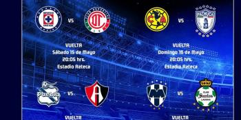 Este sábado Puebla vs Atlas y Cruz Azul vs Toluca, en Cuartos de Final