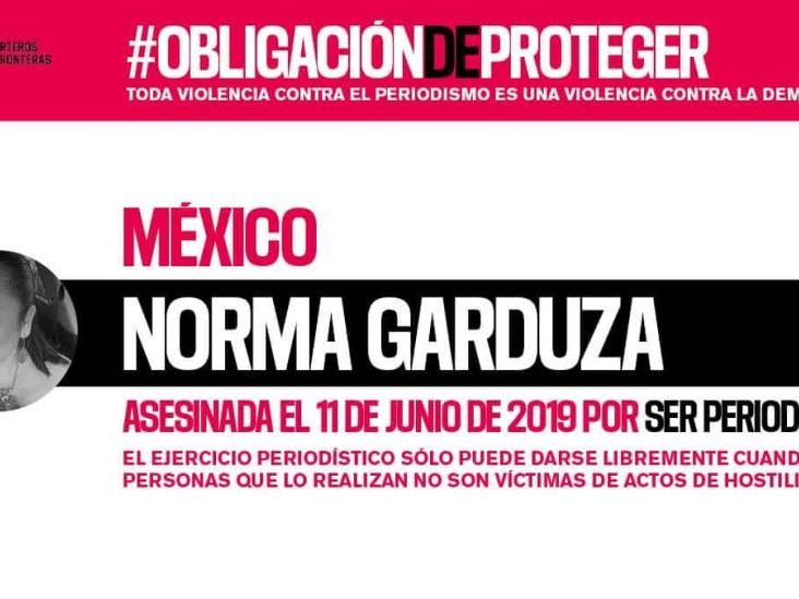 “Reporteros sin Fronteras” exige justicia para la periodista Tabasqueña Norma Sarabia “Reporteros sin Fronteras” exige justicia para la periodista Tabasqueña Norma Sarabia