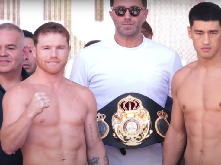 “El Canelo” y Bivol superan la báscula; pelearán por el Semicompleto de la AMB “El Canelo” y Bivol superan la báscula; pelearán por el Semicompleto de la AMB