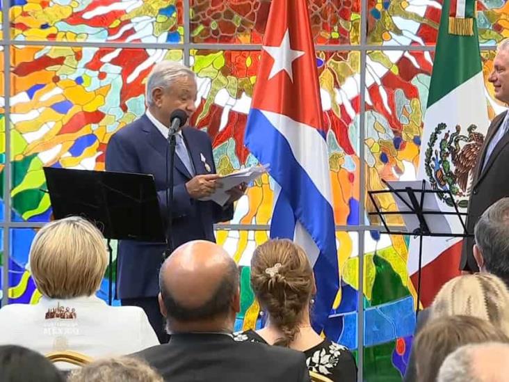 Promete AMLO insistir ante EE. UU. que se levante “bloqueo” a Cuba Promete AMLO insistir ante EE. UU. que se levante “bloqueo” a Cuba