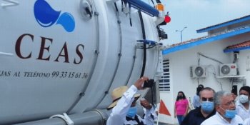 Envía CEAS pipas con agua para mitigar problemática en El Cedro