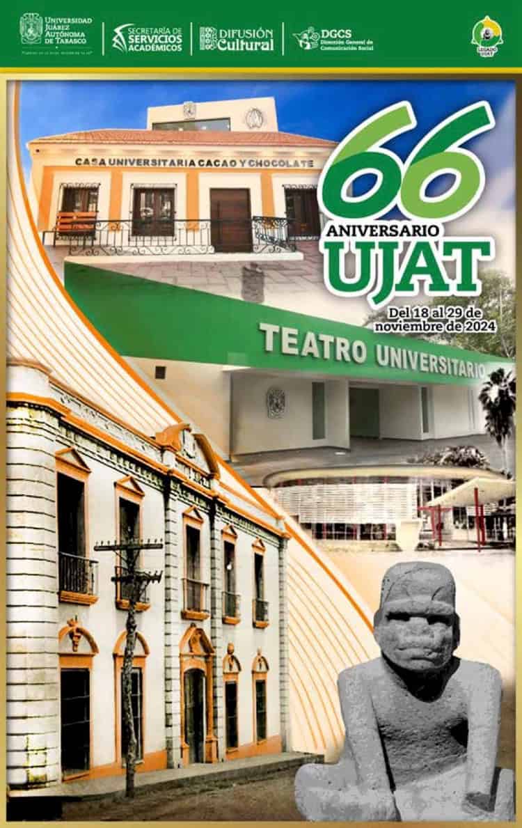 Celebra UJAT con actividades artísticas, culturales, académicas y deportivas, su 66 Aniversario